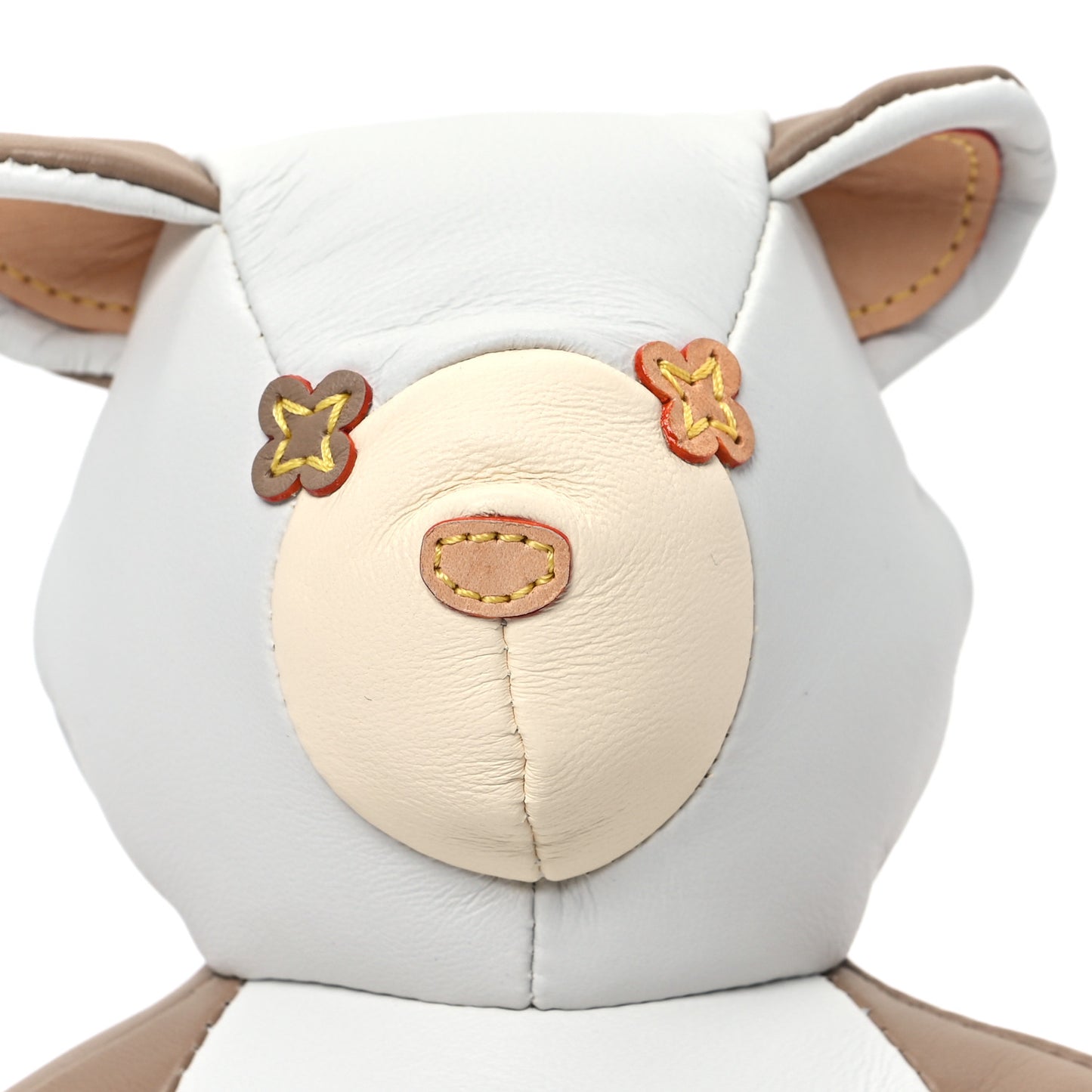 Calfskin Monogram Doudou Louis Bear Beige
