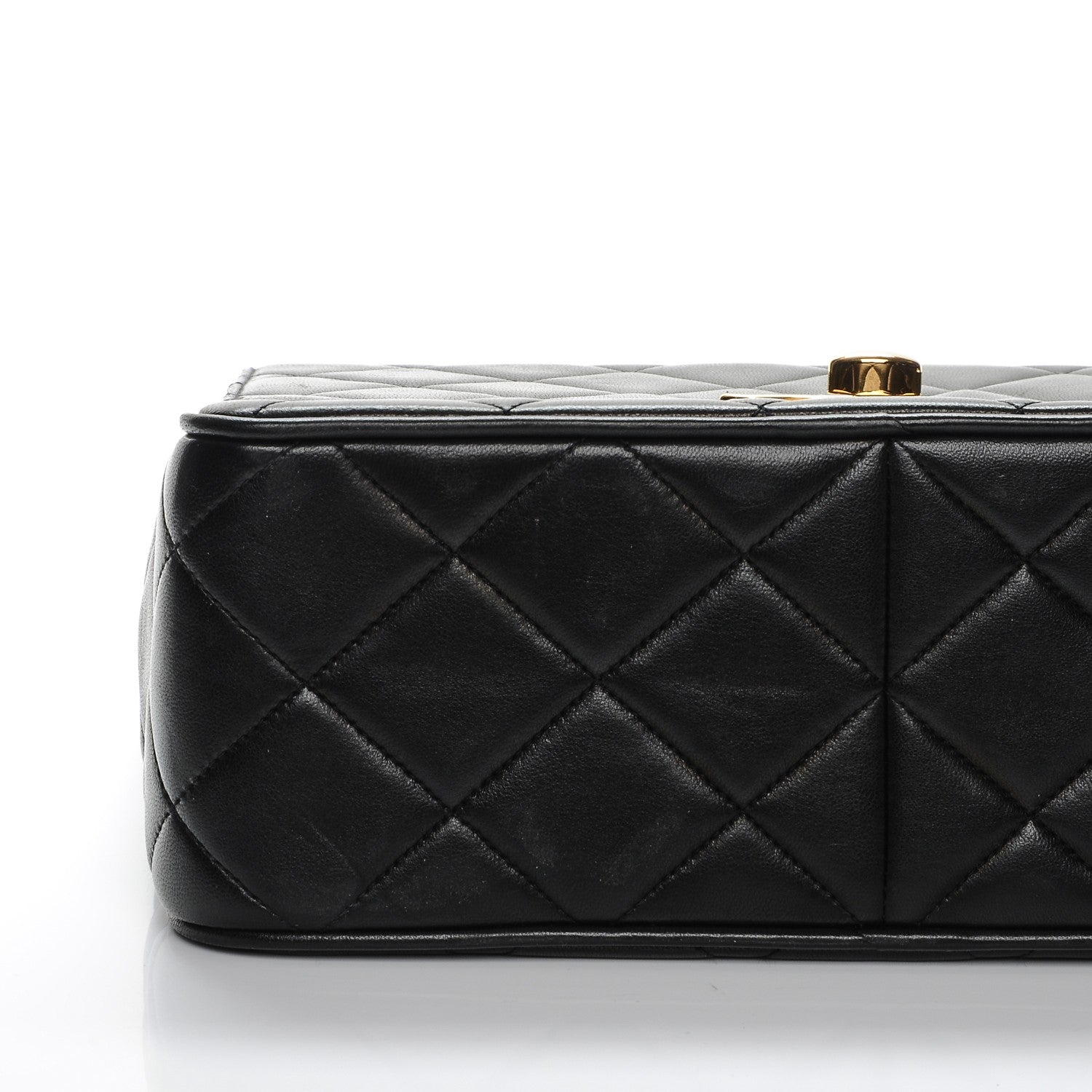 Chanel Lambskin Quilted Medium Single Flap Black 10 of 10