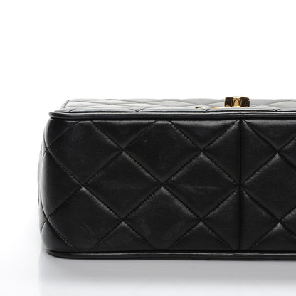 Chanel Lambskin Quilted Medium Single Flap Black 10 of 10