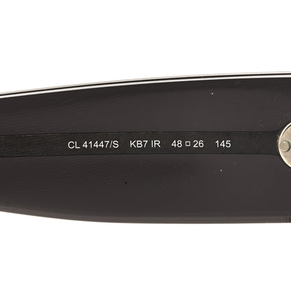 Celine Acetate Petra Sunglasses CL41447/S Transparent Black 6 of 6