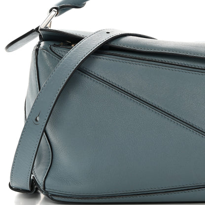 Loewe Calfskin Small Puzzle Bag Stone Blue 8 of 17