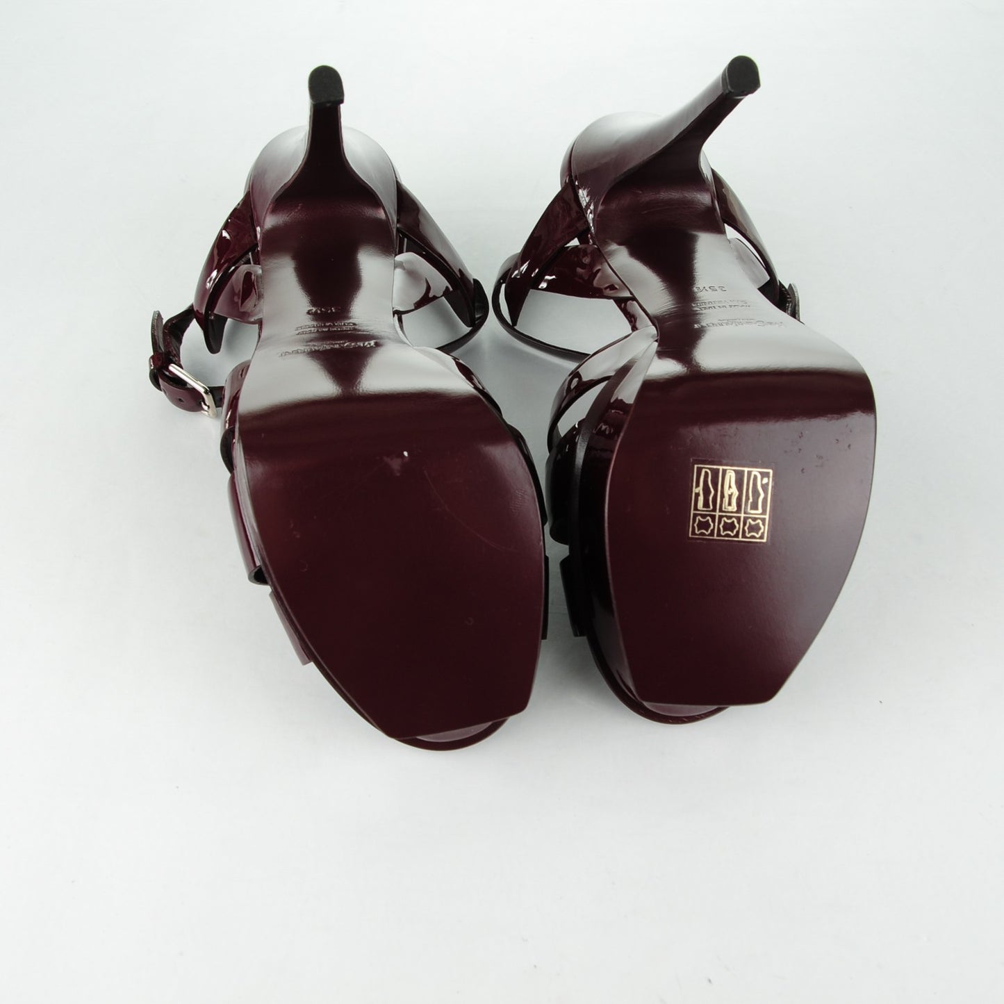 Patent Tribute 105 Platform Sandals 35.5 Bourgogne