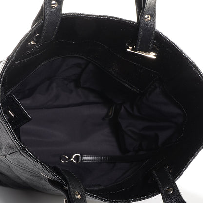 Chanel Coated Canvas Quilted Small Paris Biarritz Tote Black 5 of 7