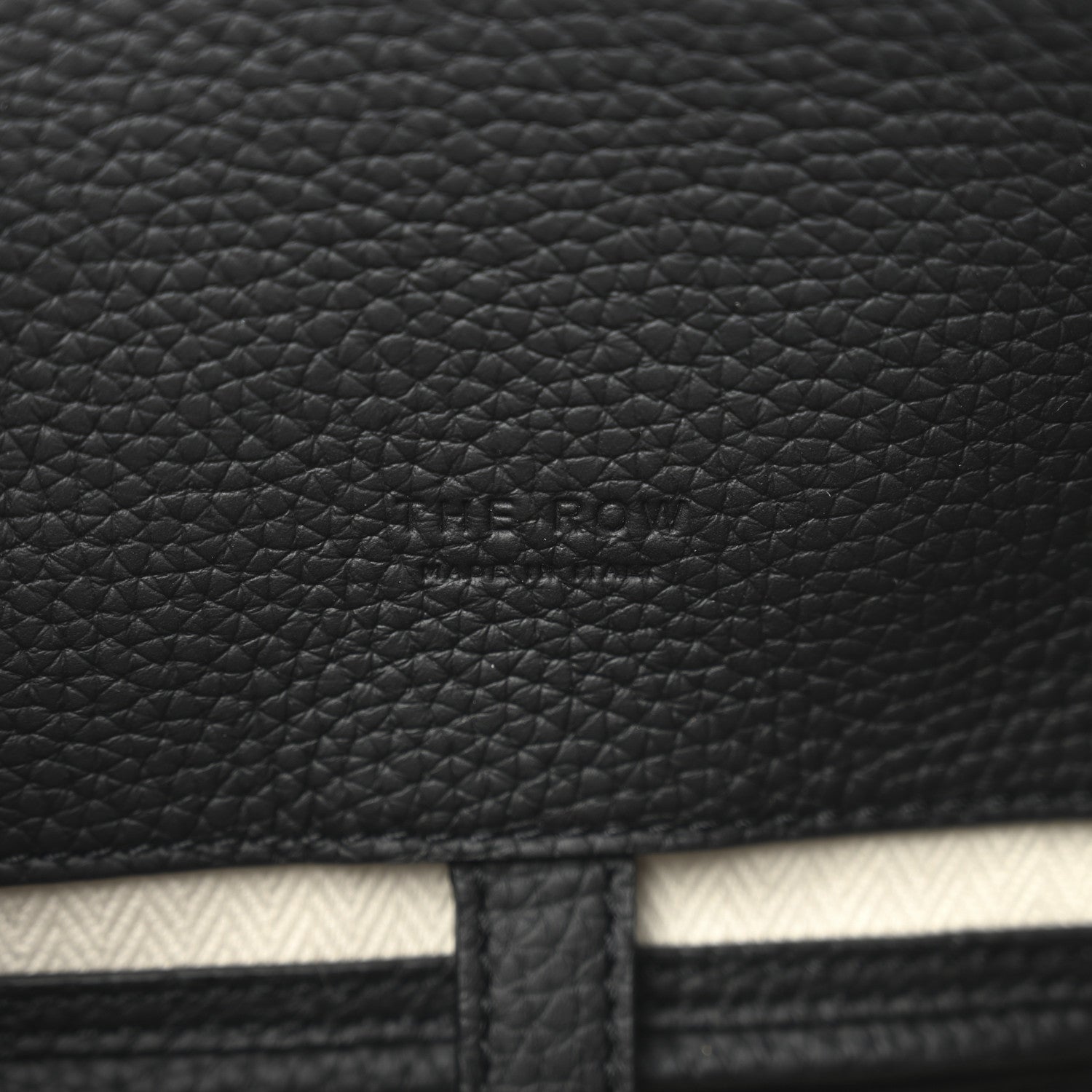 The Row Matte Grained Calfskin Soft Margaux 12 Black 6 of 10