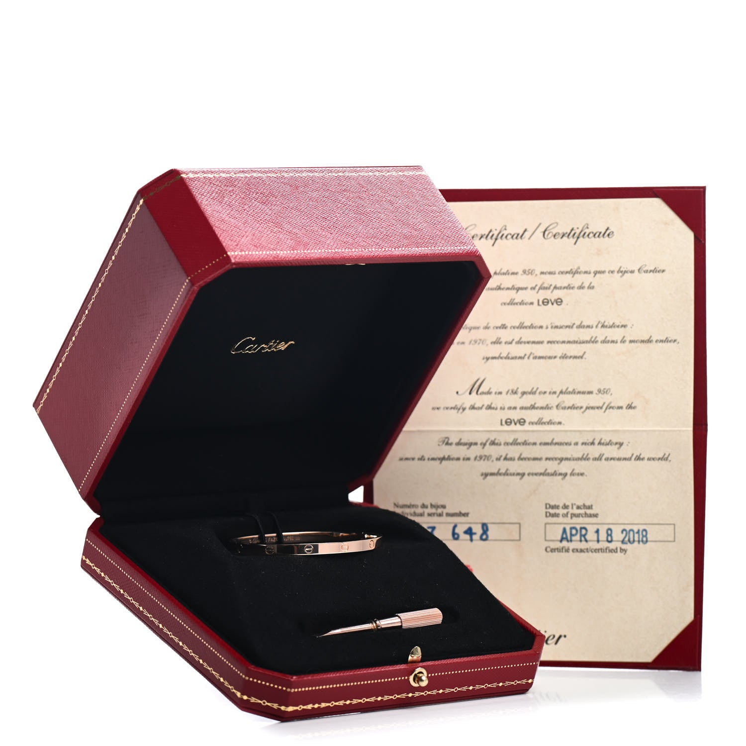 Cartier 18K Pink Gold Small LOVE Bracelet 15 5 of 5