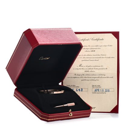 Cartier 18K Pink Gold Small LOVE Bracelet 15 5 of 5