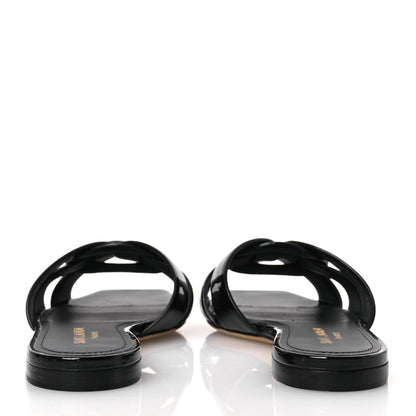 Saint Laurent Vitello Vernice Nu Pied 05 Sandal 36 Black 6 of 13