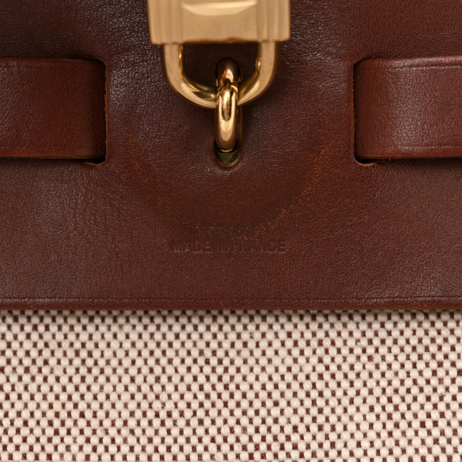 Hermes Toile Vache Calfskin Herbag 39 Natural Havane 7 of 17