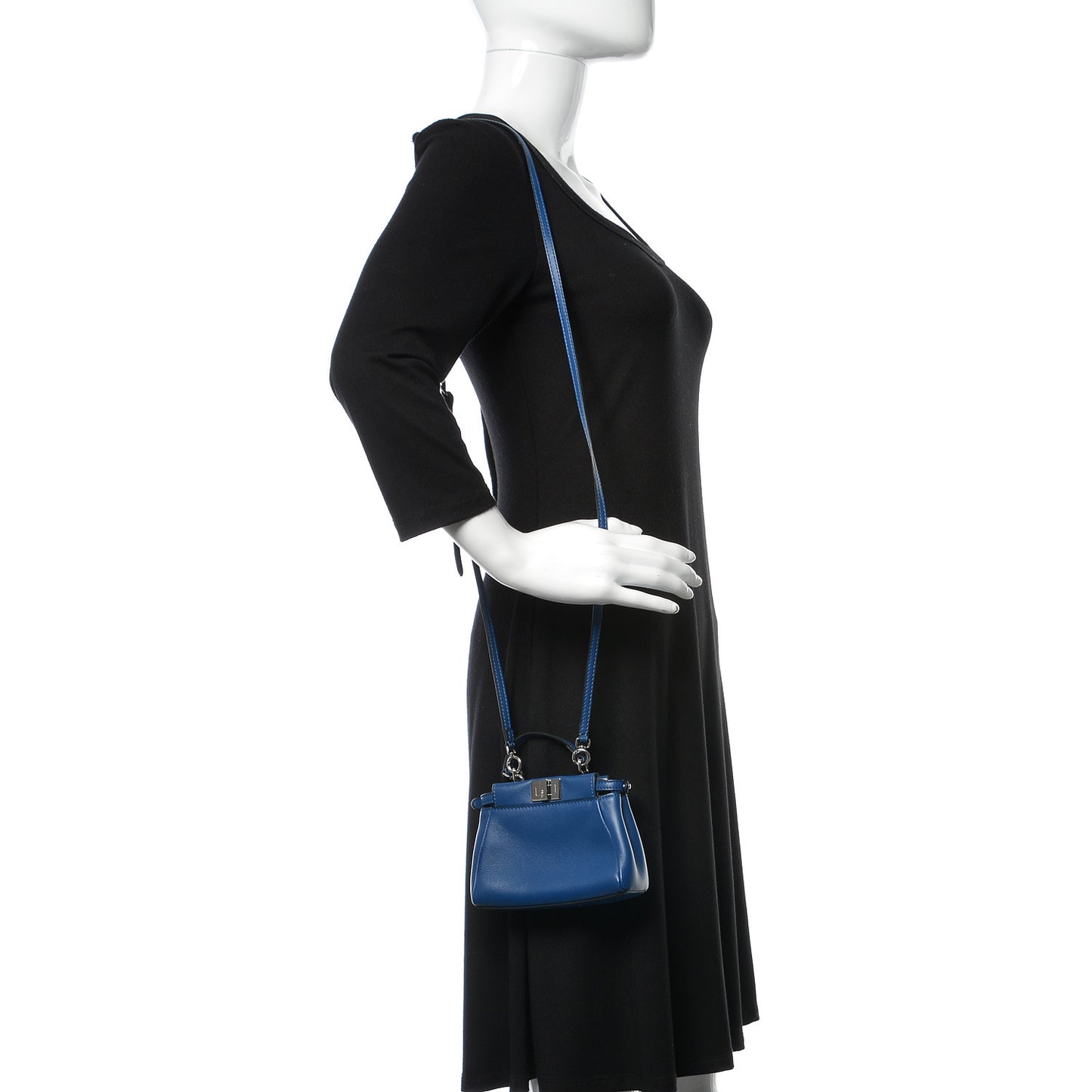 Shiny Nappa Micro Peekaboo Iconic Satchel Iris