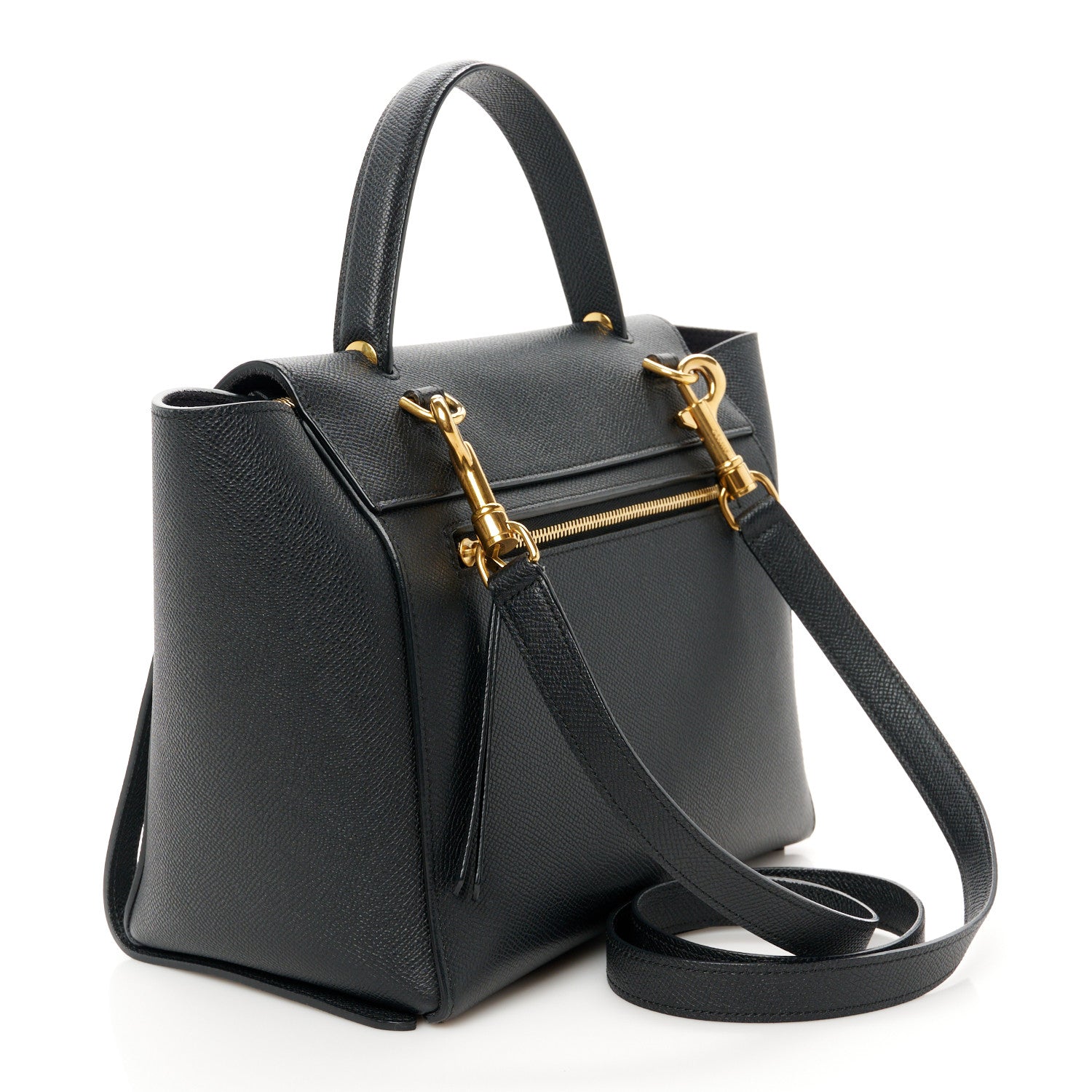 Celine Grained Calfskin Micro Belt Bag Black 3 of 11