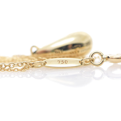 Tiffany 18K Yellow Gold 12mm Elsa Peretti Teardrop Pendant Necklace 4 of 7