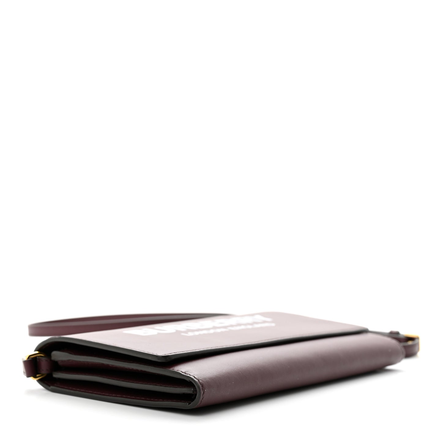 Calfskin Logo Hazelmere Wallet With Detachable Strap Deep Maroon