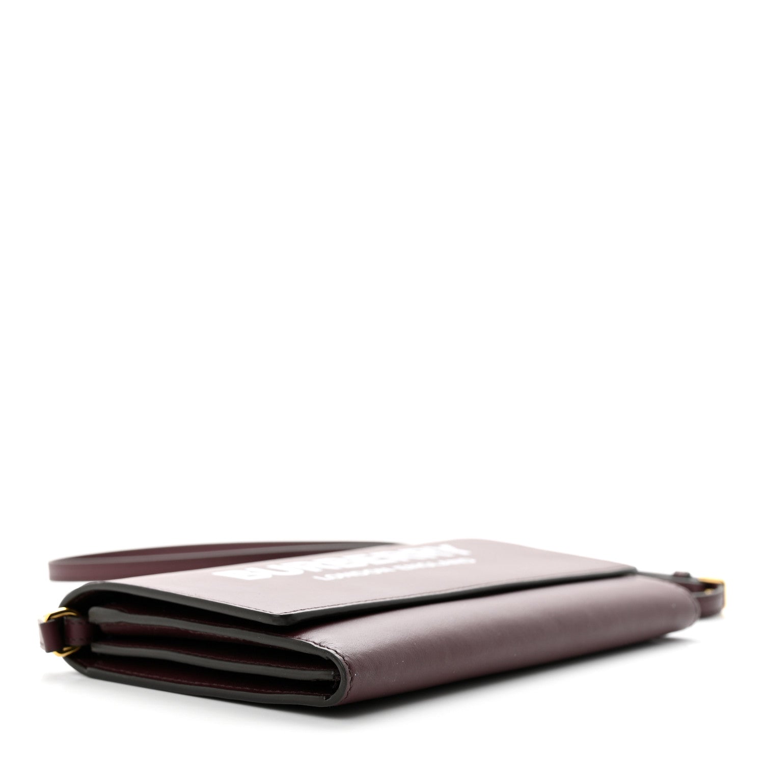 Burberry Calfskin Logo Hazelmere Wallet With Detachable Strap Deep Maroon 4 of 10