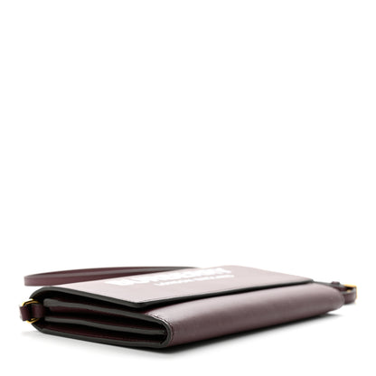 Burberry Calfskin Logo Hazelmere Wallet With Detachable Strap Deep Maroon 4 of 10