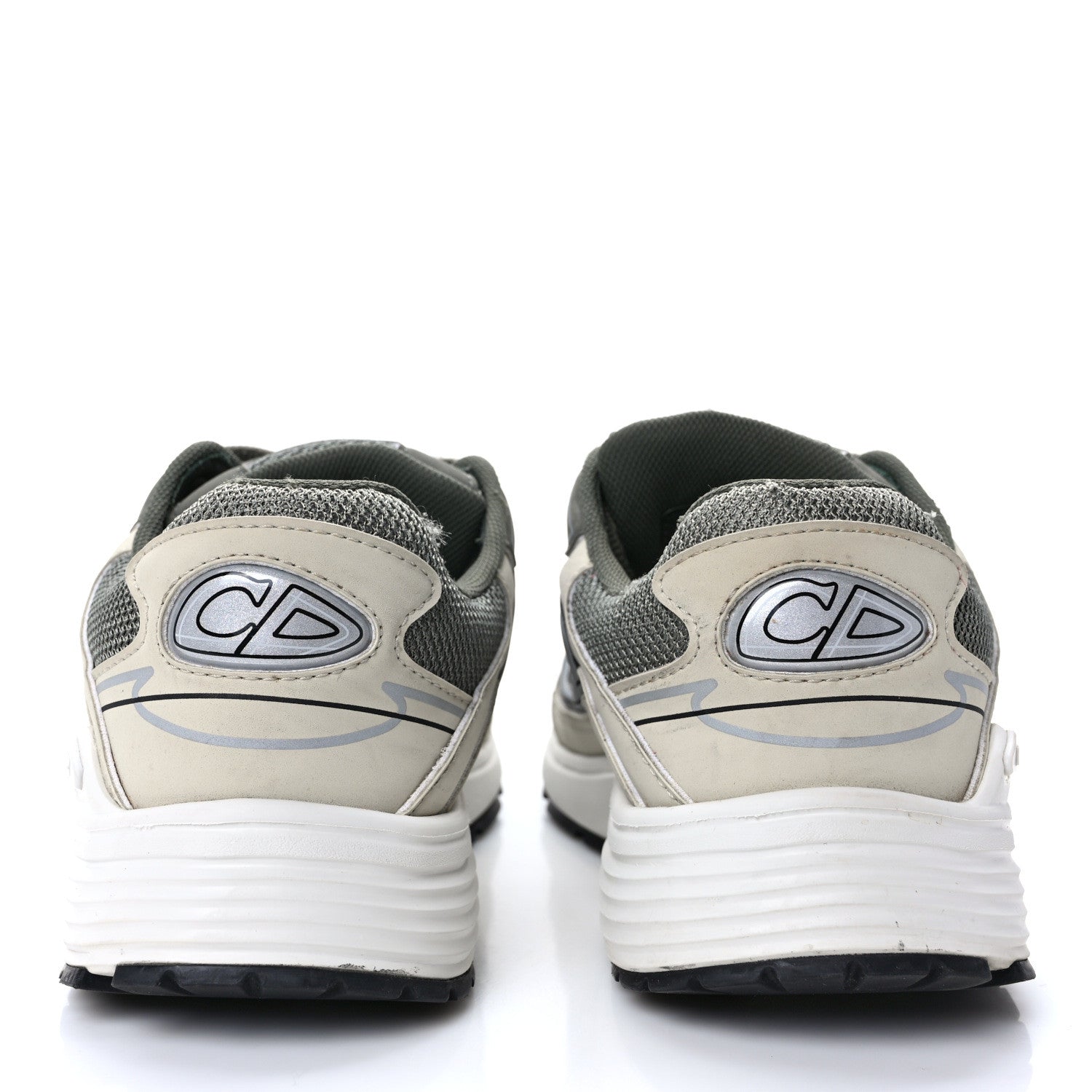 Christian Dior Technical Mesh Calfskin B30 Sneakers 36 Green Beige 5 of 10