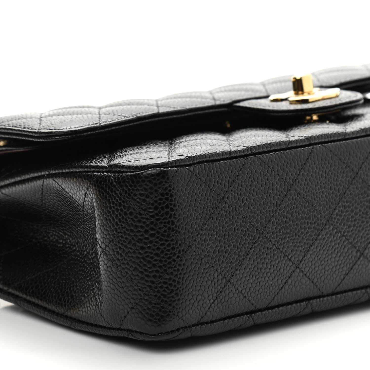 Chanel Caviar Quilted Medium Double Flap Black 8 of 9