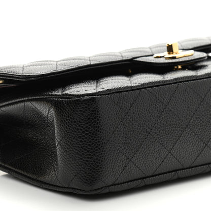 Chanel Caviar Quilted Medium Double Flap Black 8 of 9
