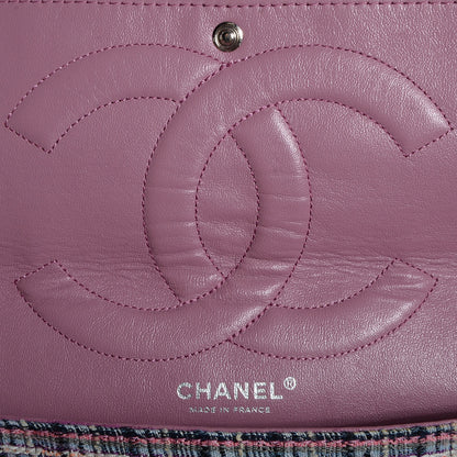 Chanel Tweed Jumbo Double Flap Pink 7 of 8