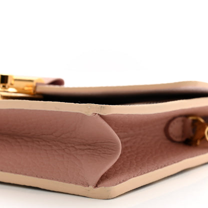 Louis Vuitton Damier Azur Croisette Chain Wallet Rose Ballerine 9 of 9