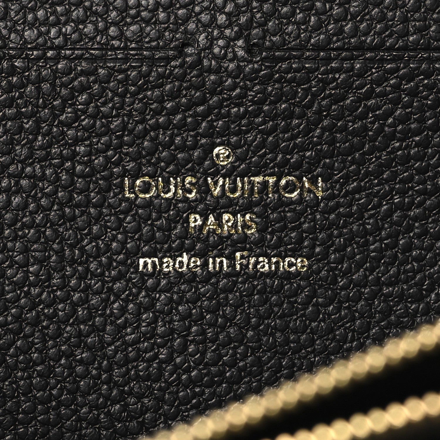 Louis Vuitton Empreinte Monogram Giant Clemence Wallet Black Beige 6 of 7