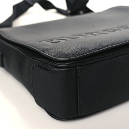 Burberry Grainy Calfskin Embossed Bruno Messenger Black 7 of 8