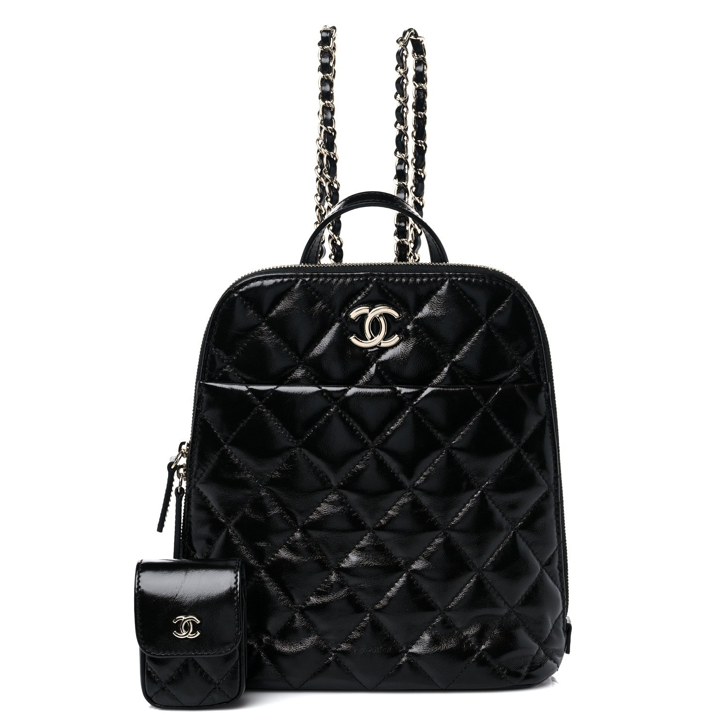 Chanel Shiny Calfskin My Pocket Backpack Black 1 of 10