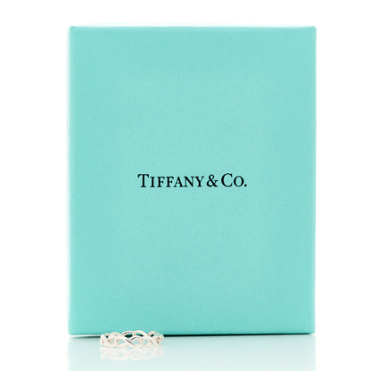 Tiffany Sterling Silver Narrow Infinity Band Ring 49 5 5 of 5