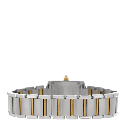 Cartier Stainless Steel 18K Yellow Gold 20mm Tank Francaise Quartz Watch 3 of 5