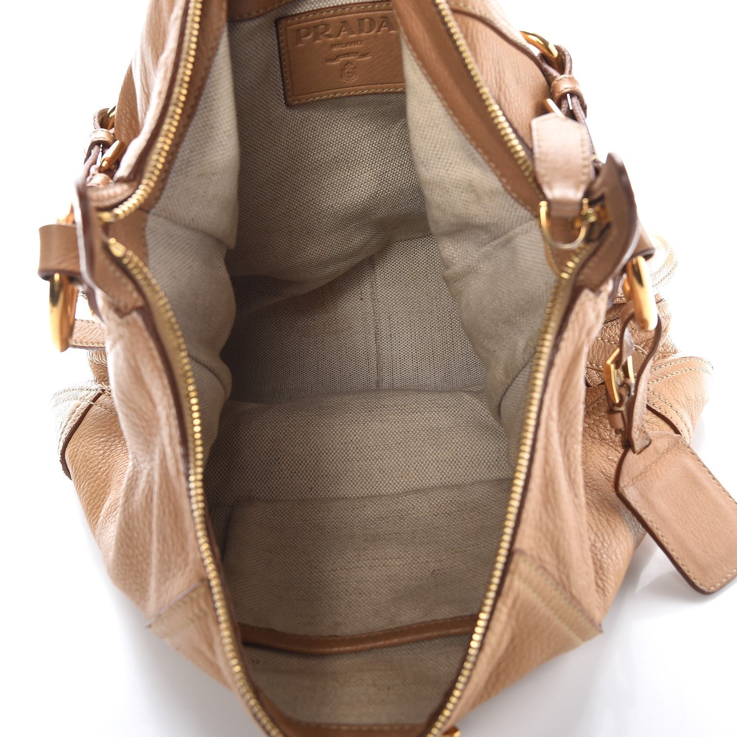 Prada Vitello Daino Hobo Sabbia 5 of 18