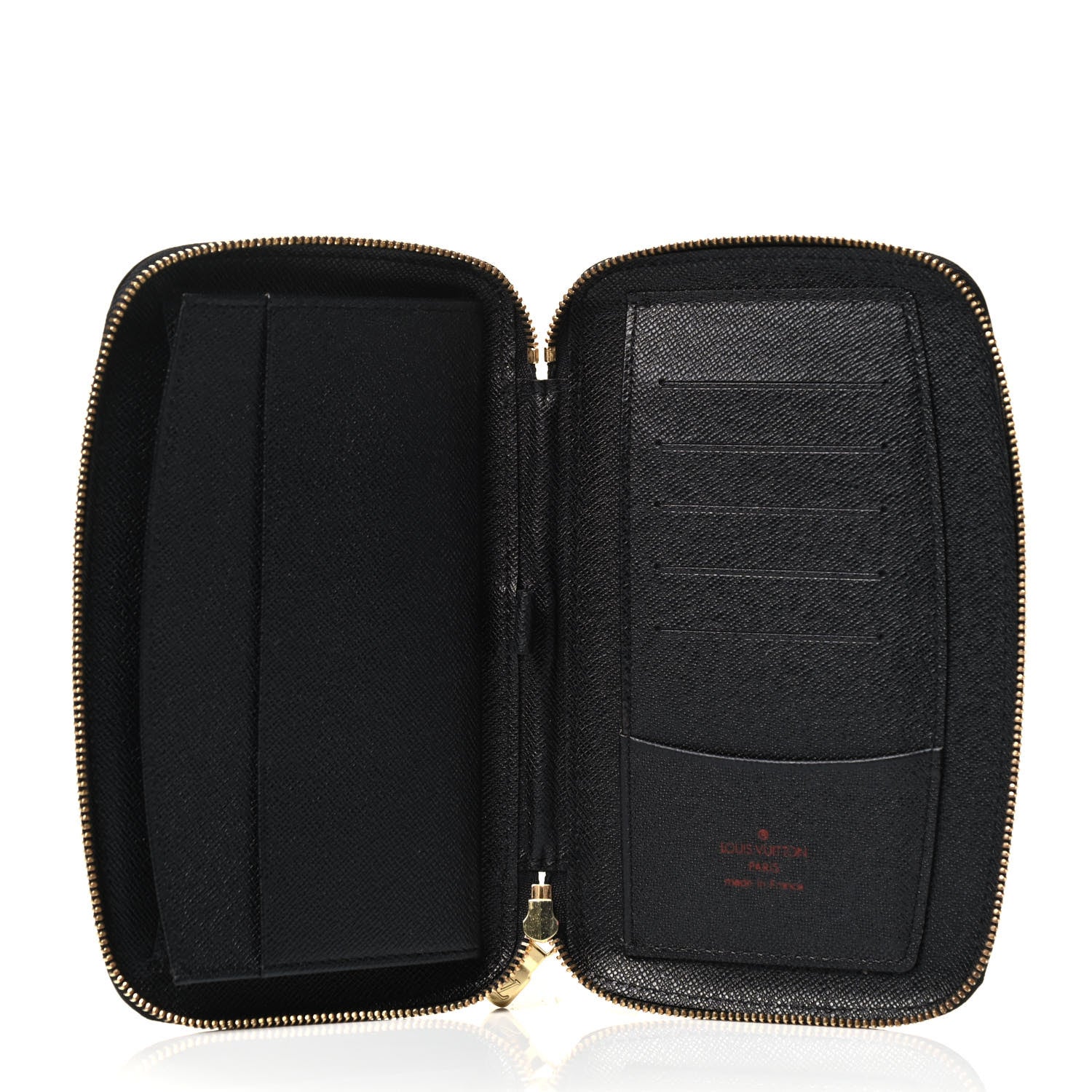Louis Vuitton Epi Zippy Organizer Wallet Black 4 of 4