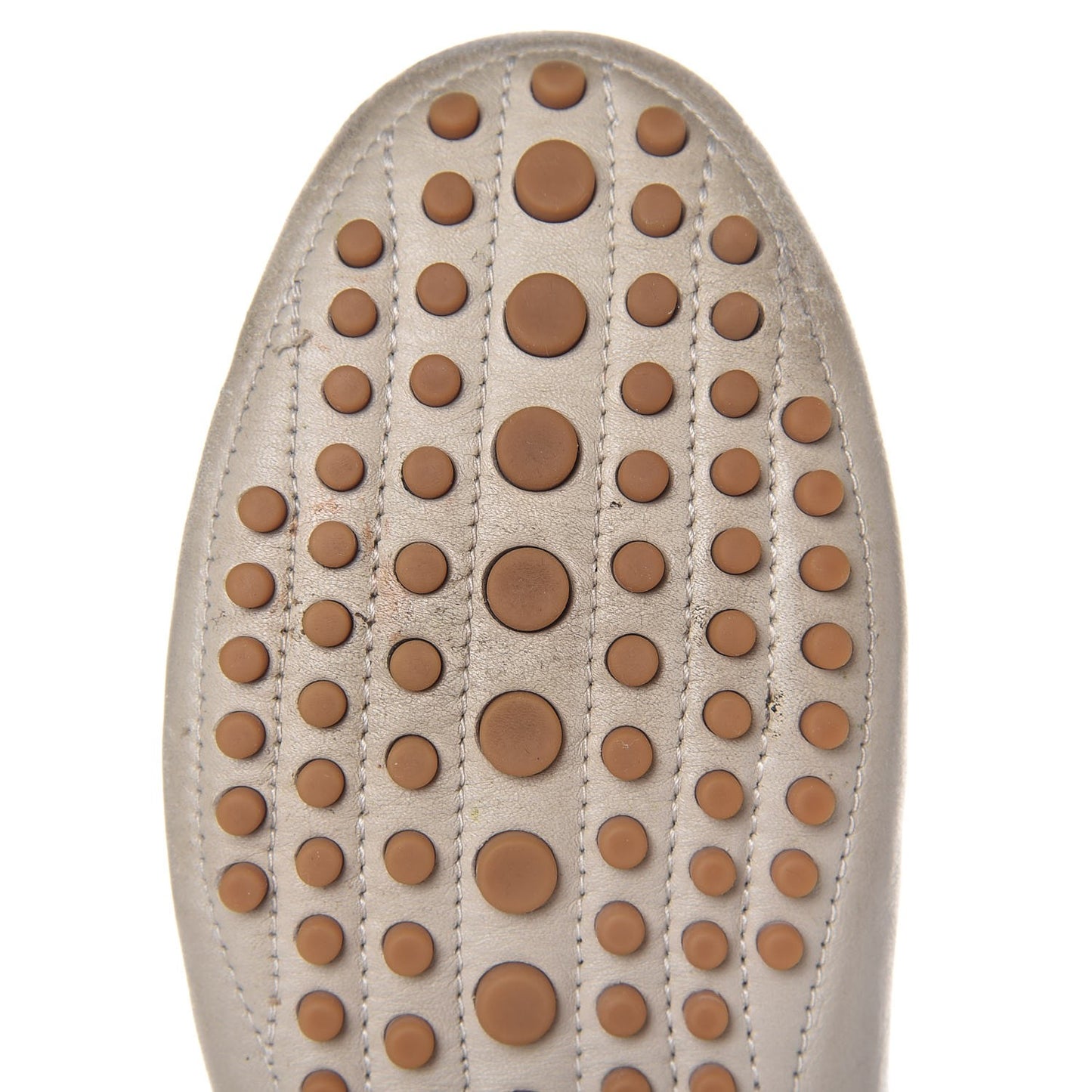 Calfskin Web Driver Loafers 38.5 Mystic White