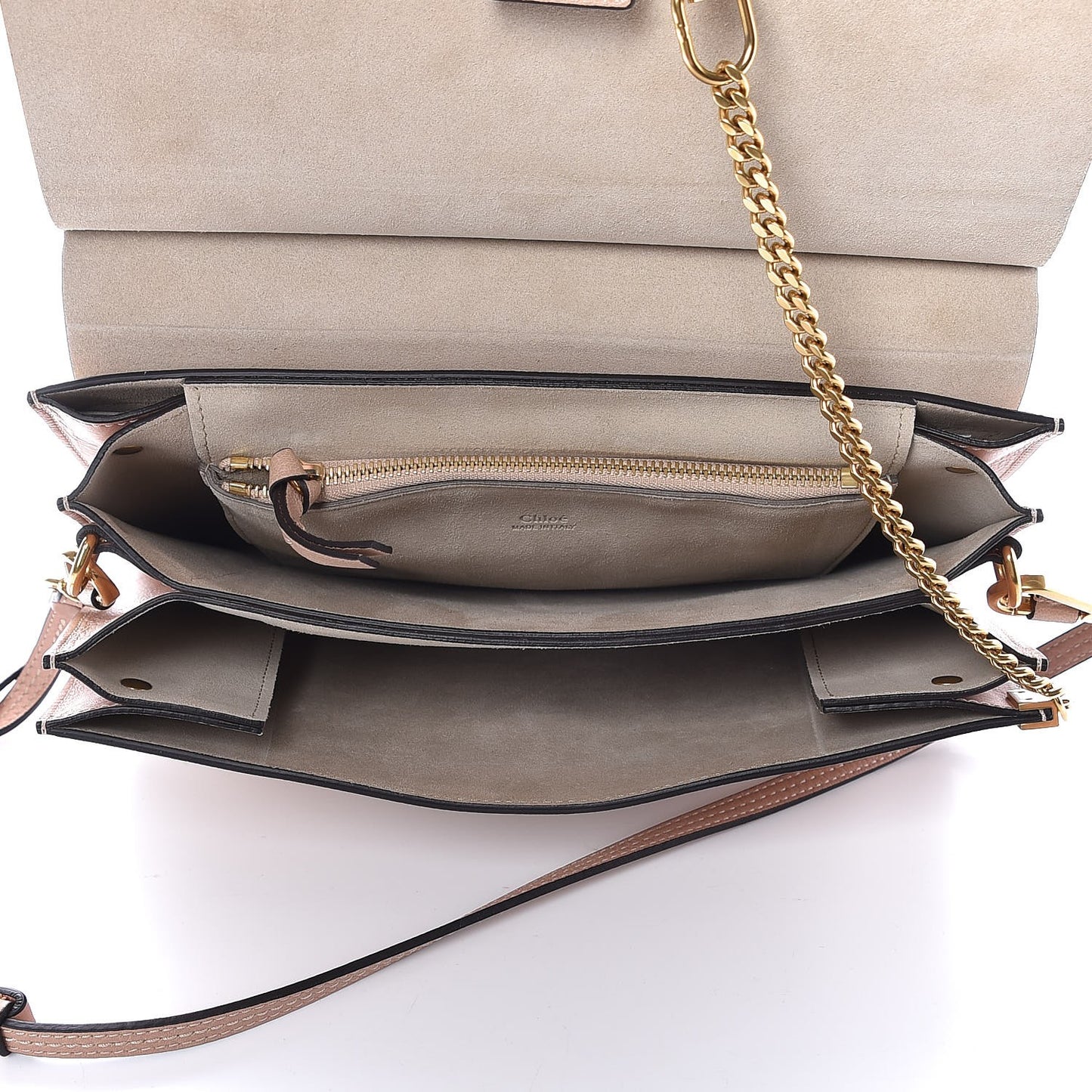 Calfskin Medium Faye Shoulder Bag Biscotti Beige