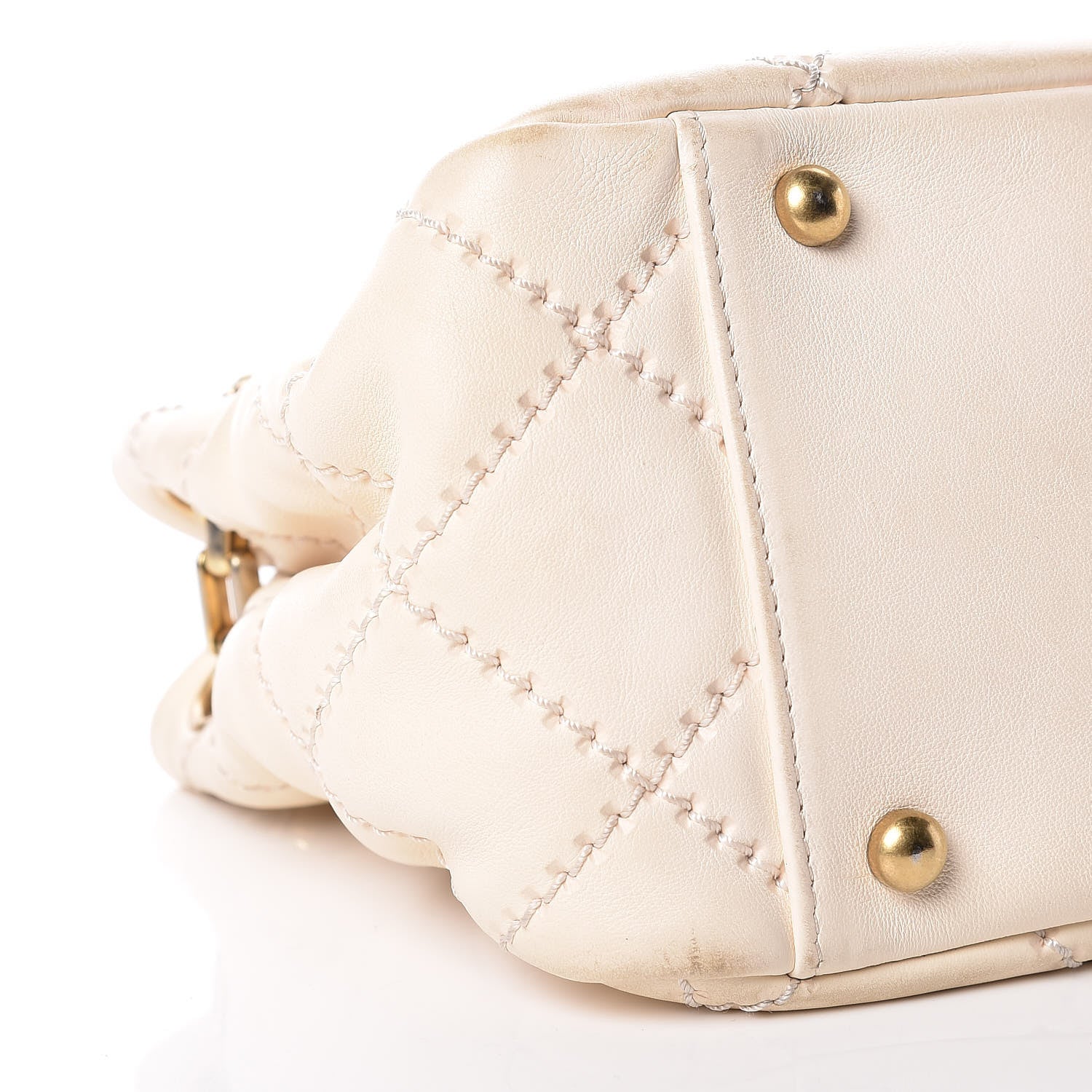 Chanel Calfskin Quilted Retro Chain Flap Beige 26 of 27
