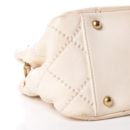 Chanel Calfskin Quilted Retro Chain Flap Beige 26 of 27