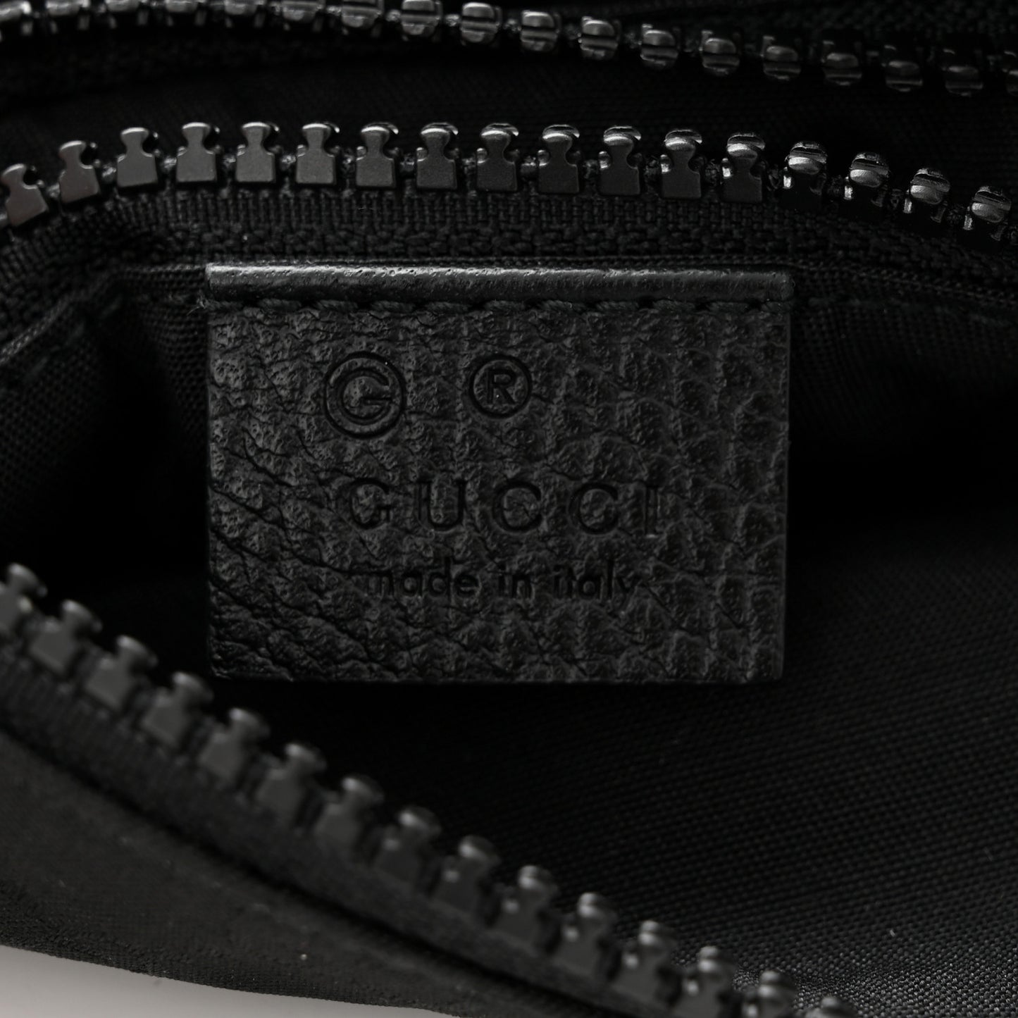 Nylon Monogram Mini Flat Messenger Bag Black