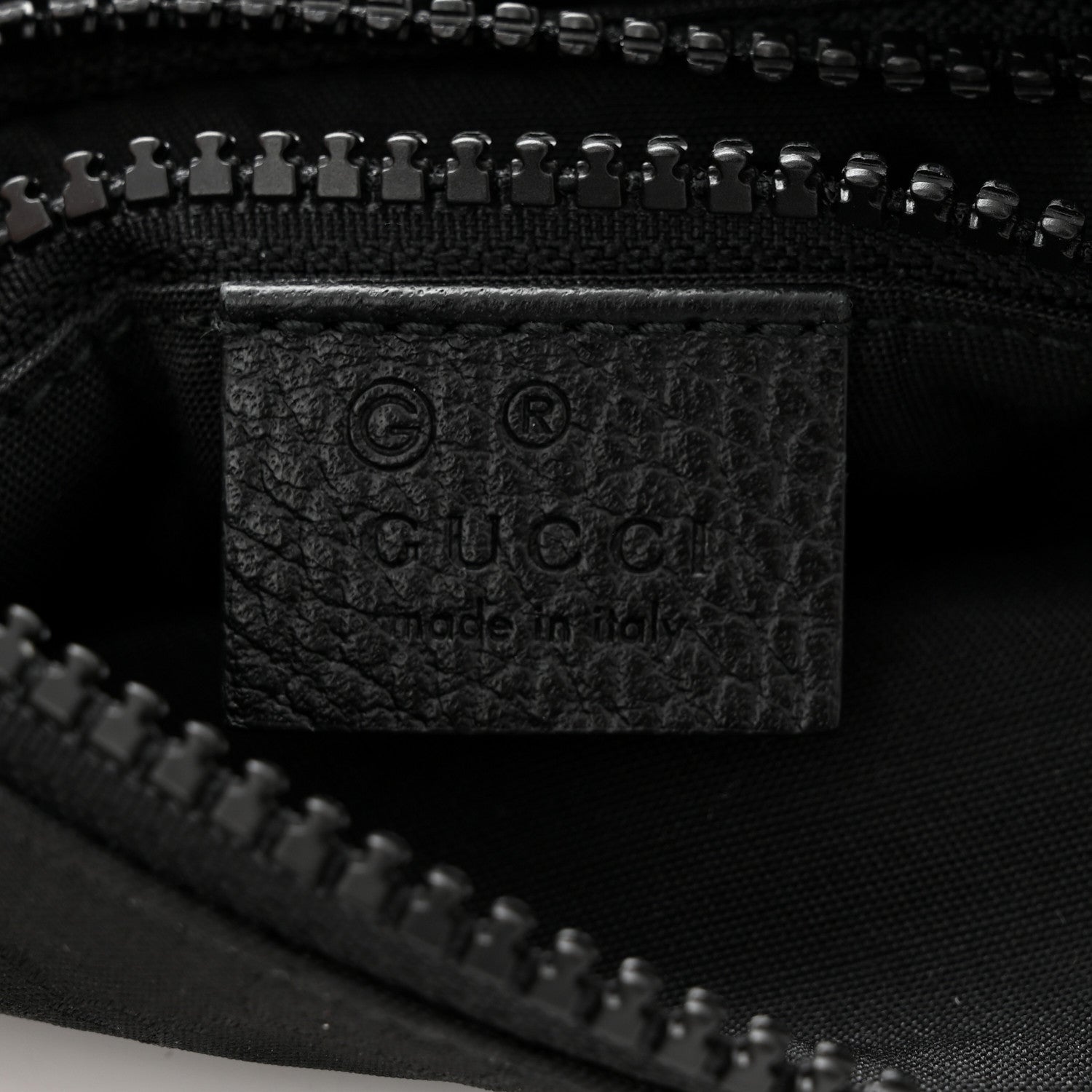 Gucci Nylon Monogram Mini Flat Messenger Bag Black 6 of 10