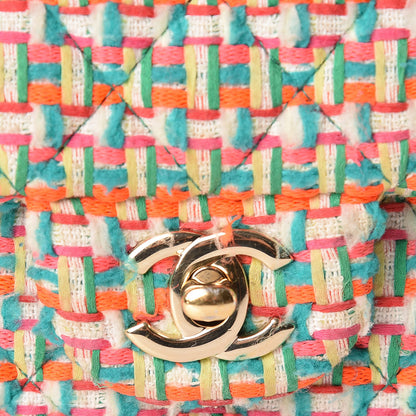 Chanel Tweed Quilted Mini Rectangular Flap Multicolor 9 of 12