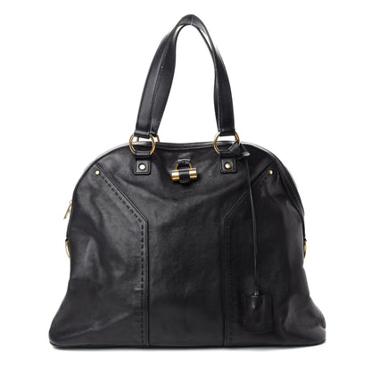 Saint Laurent Calfskin Oversized Muse Black 1 of 16
