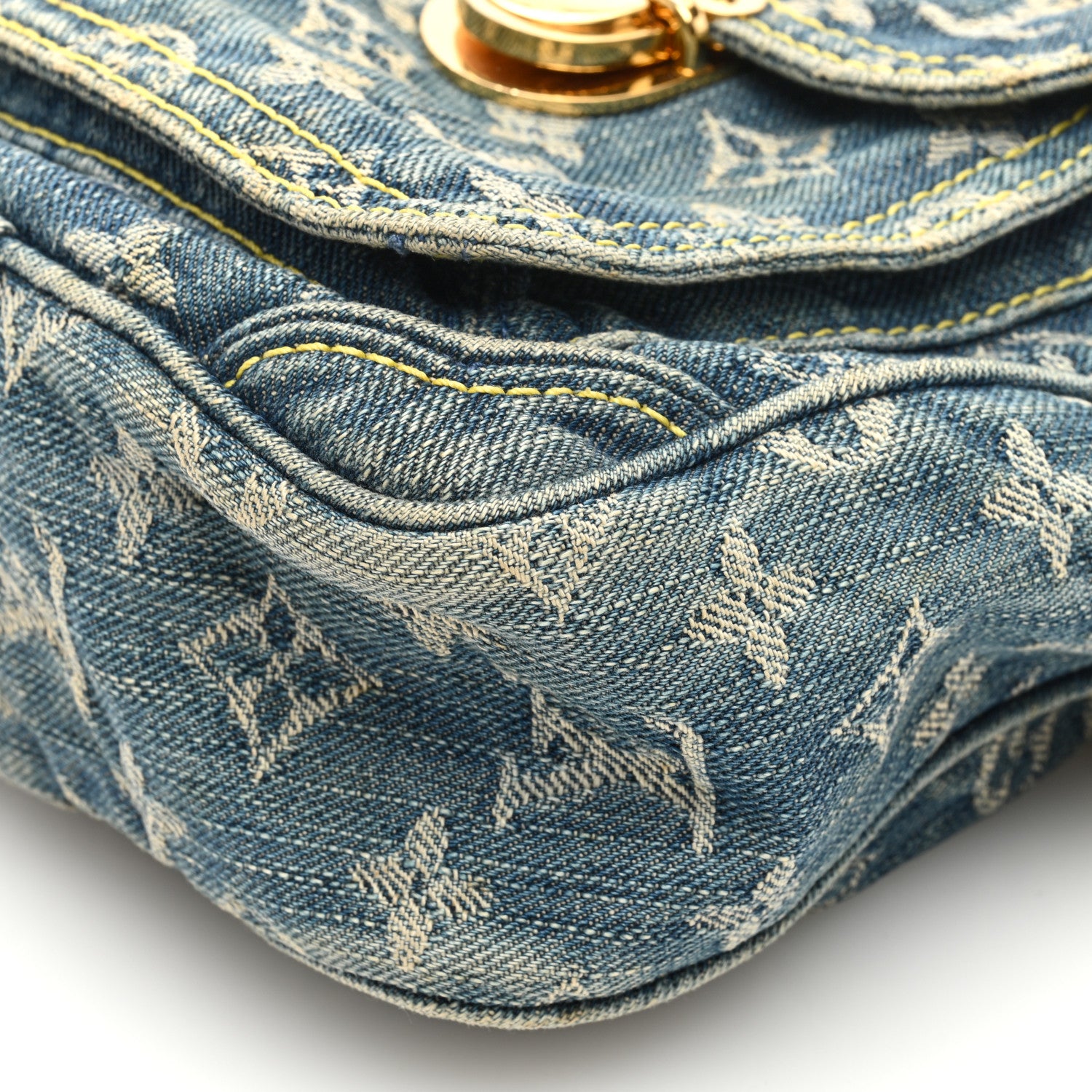 Louis Vuitton Denim Camera Bag Blue 9 of 12