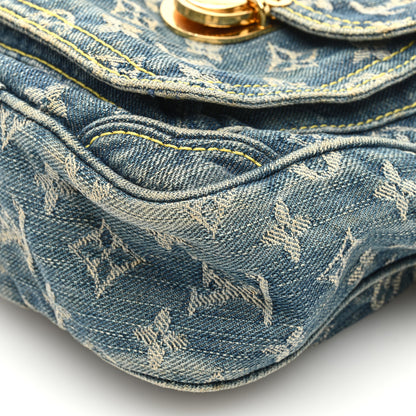 Louis Vuitton Denim Camera Bag Blue 9 of 12