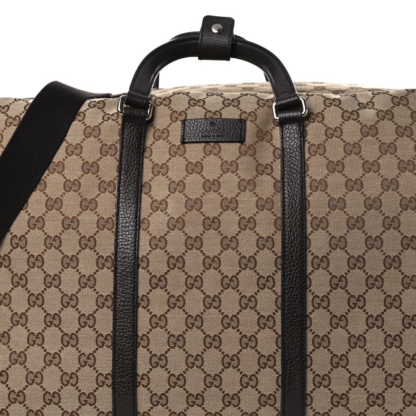 Monogram Dollar Calfskin Large Boston Duffle Bag Beige Ebony Testa di Moro Marrone Scuro