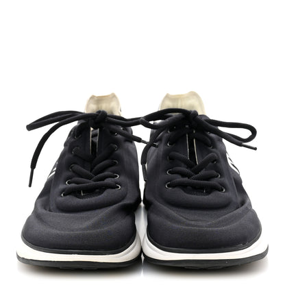 Chanel Mesh Lycra Thermoplastic Mens Sneakers 44 Black 3 of 8