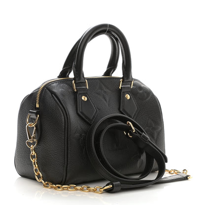 Louis Vuitton Empreinte Monogram Giant Speedy Bandouliere 20 Black 3 of 7