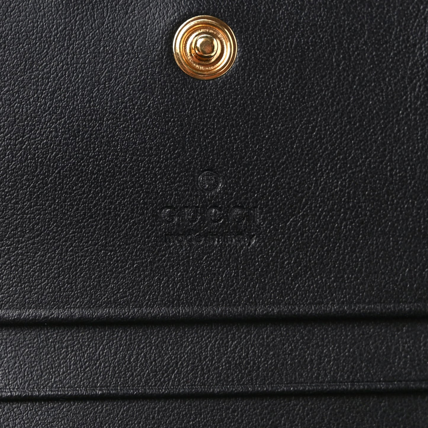 Calfskin GG Matelasse Card Case Wallet Black