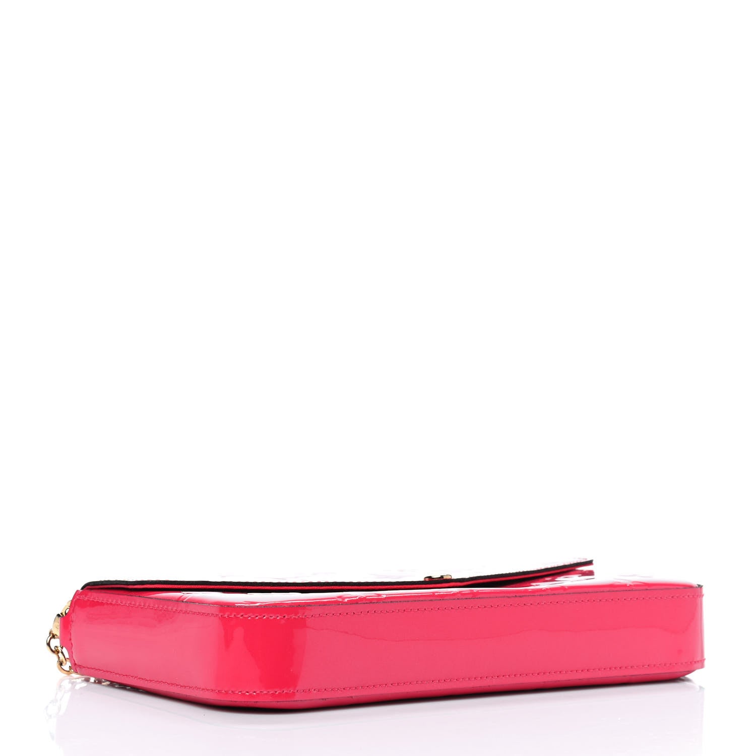 Louis Vuitton Vernis Felicie Pochette Chain Wallet Hot Pink 3 of 6