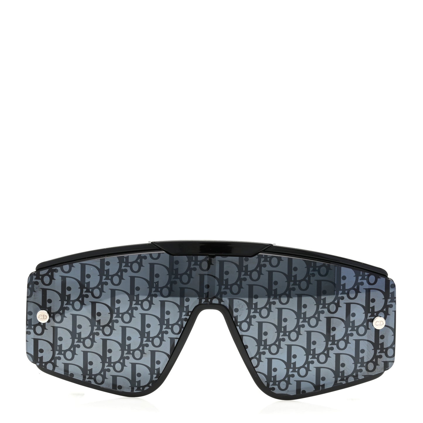 Acetate Diorxtrem MU Oblique Mask Sunglasses Black