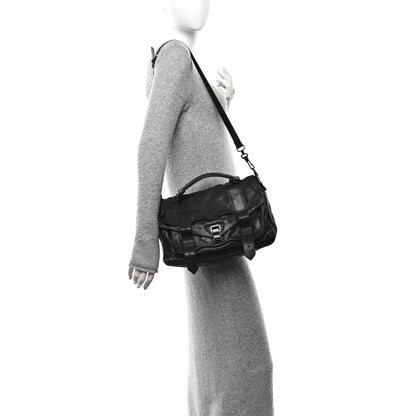 Proenza Schouler Lambskin Medium PS1 Satchel  Black 2 of 10