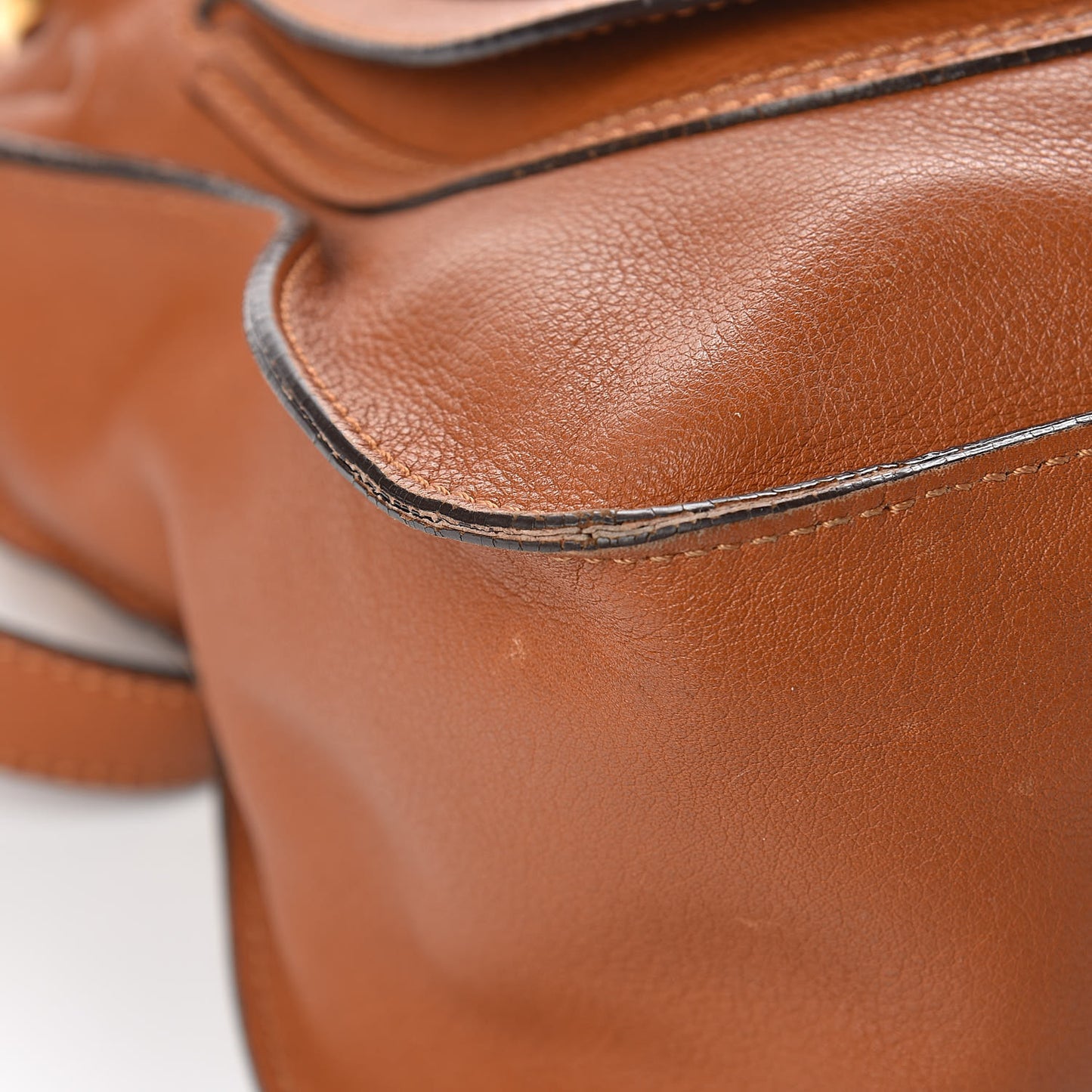 Calfskin Medium Marcie Satchel Tan