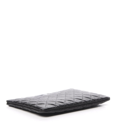 Chanel Caviar Quilted Medium Cosmetic Case Black 4 of 8