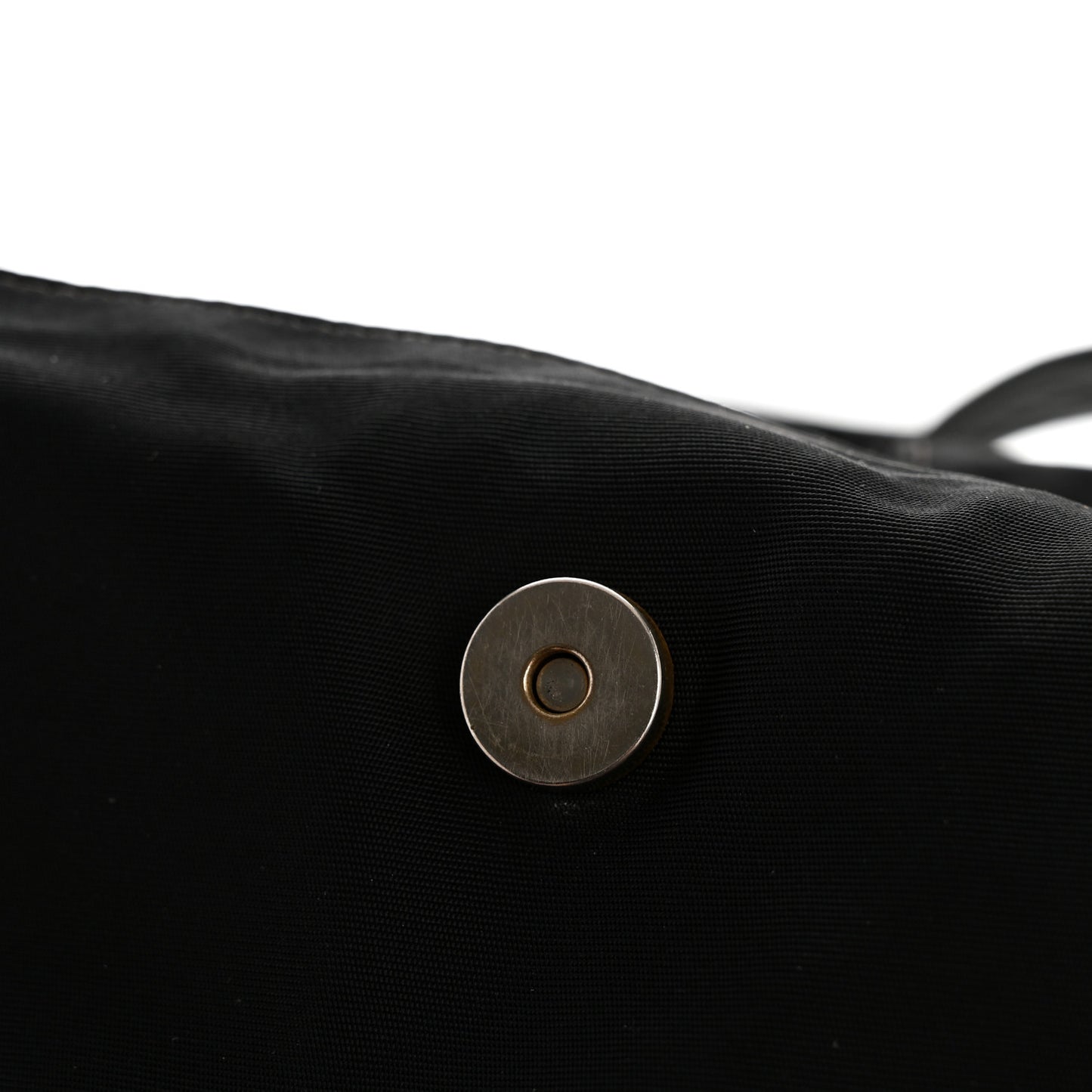 Nylon Button CC Tote Black